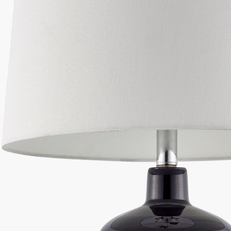 Modern European furniture - Dark Blue Glass Table Lamp - www.oroa.com