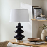 Modern European furniture - Dark Blue Glass Table Lamp - www.oroa.com
