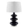 Modern European furniture - Dark Blue Glass Table Lamp - www.oroa.com