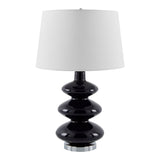 Modern European furniture - Dark Blue Glass Table Lamp - www.oroa.com