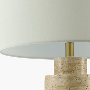   Modern European furniture - Beige Cement Linen Table Lamp - www.oroa.com | Oroa.com
