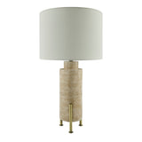 Modern European furniture - Beige Cement Linen Table Lamp - www.oroa.com