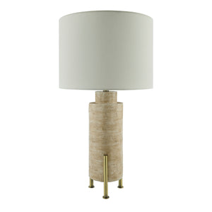   Modern European furniture - Beige Cement Linen Table Lamp - www.oroa.com | Oroa.com