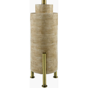   Modern European furniture - Beige Cement Linen Table Lamp - www.oroa.com | Oroa.com