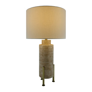   Modern European furniture - Beige Cement Linen Table Lamp - www.oroa.com | Oroa.com