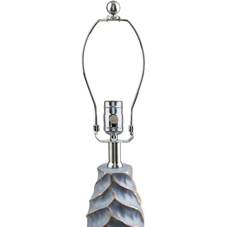 Modern European furniture - Gold Leaf Sculpted Table Lamp - www.oroa.com