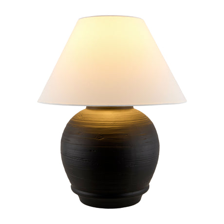   Modern European furniture - Dark Gray Ceramic Table Lamp - www.oroa.com | Oroa.com