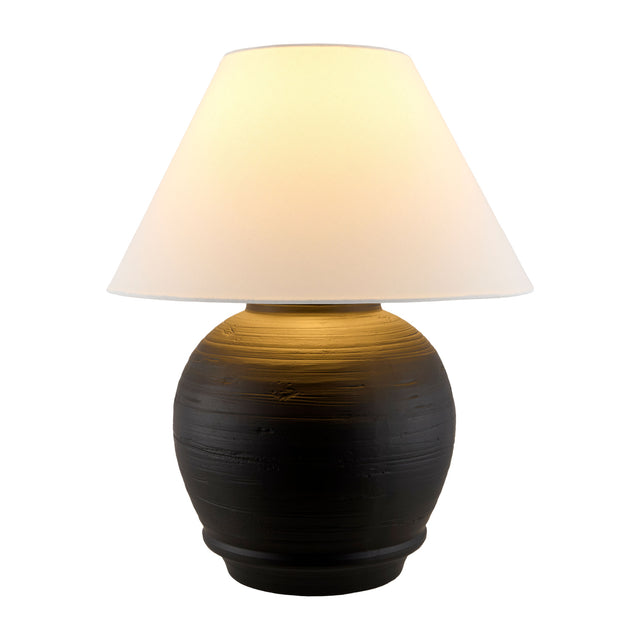 Modern European furniture - Dark Gray Ceramic Table Lamp - www.oroa.com
