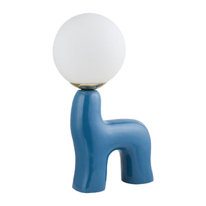   Modern European furniture - White Glass Sculptural Table Lamp - www.oroa.com | Oroa.com
