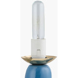 Modern European furniture - White Glass Sculptural Table Lamp - www.oroa.com