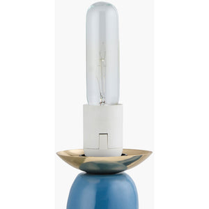   Modern European furniture - White Glass Sculptural Table Lamp - www.oroa.com | Oroa.com