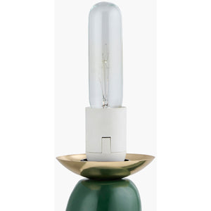   Modern European furniture - White Glass Sculptural Table Lamp - www.oroa.com | Oroa.com