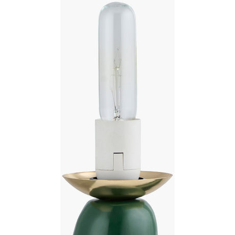 Modern European furniture - White Glass Sculptural Table Lamp - www.oroa.com
