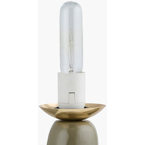   Modern European furniture - White Glass Sculptural Table Lamp - www.oroa.com | Oroa.com