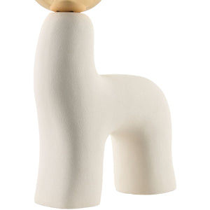   Modern European furniture - White Glass Sculptural Table Lamp - www.oroa.com | Oroa.com
