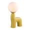 Modern European furniture - White Glass Sculptural Table Lamp - www.oroa.com