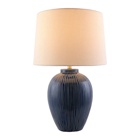 Modern European furniture - Striped Ceramic Accent Table Lamp - www.oroa.com