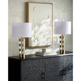 Modern European furniture - Translucent Crystal Accent Table Lamps (2) - www.oroa.com