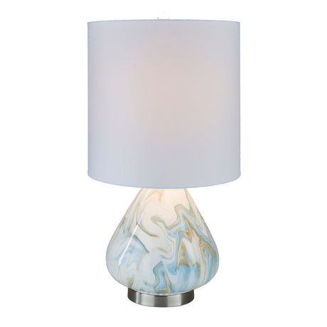   Modern European furniture - Blue Swirl Ceramic Table Lamp - www.oroa.com | Oroa.com
