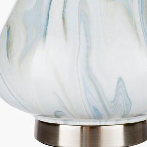  Modern European furniture - Blue Swirl Ceramic Table Lamp - www.oroa.com | Oroa.com
