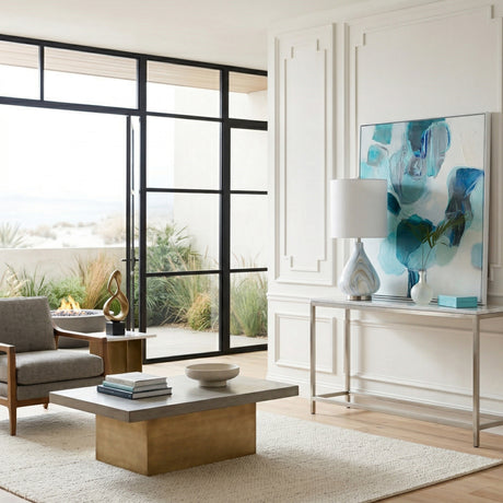   Modern European furniture - Blue Swirl Ceramic Table Lamp - www.oroa.com | Oroa.com