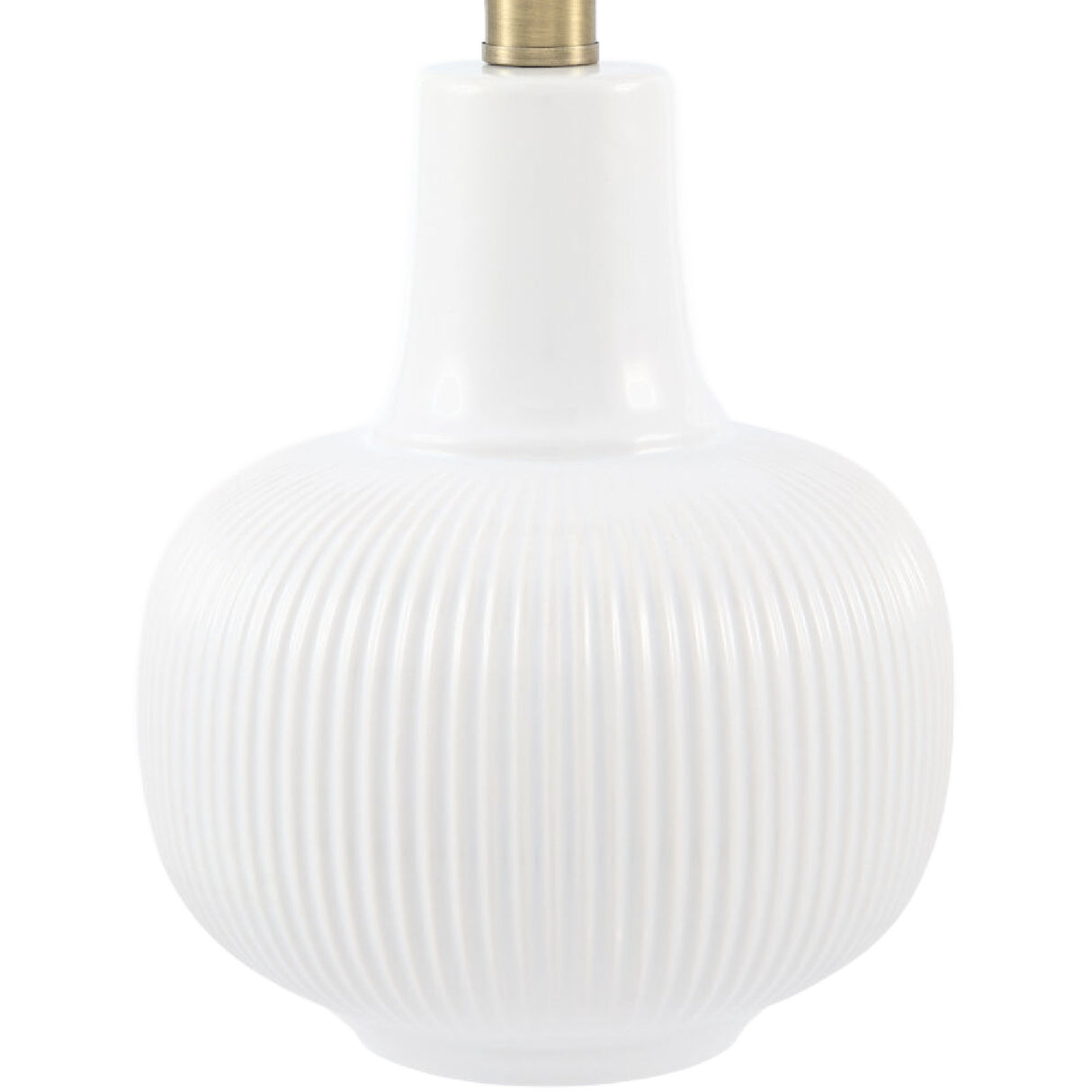   Modern European furniture - Scalloped White Linen Table Lamp - www.oroa.com | Oroa.com