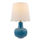 Modern European furniture - Scalloped White Linen Table Lamp - www.oroa.com