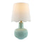 Modern European furniture - Scalloped White Linen Table Lamp - www.oroa.com