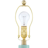 Modern European furniture - Scalloped White Linen Table Lamp - www.oroa.com