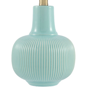   Modern European furniture - Scalloped White Linen Table Lamp - www.oroa.com | Oroa.com