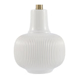 Modern European furniture - Scalloped Beige Jute Table Lamp - www.oroa.com