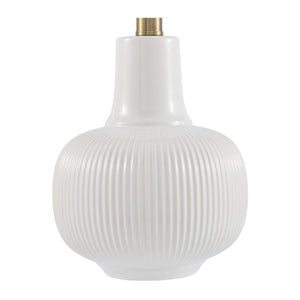   Modern European furniture - Scalloped Beige Jute Table Lamp - www.oroa.com | Oroa.com