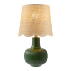 Modern European furniture - Scalloped Beige Jute Table Lamp - www.oroa.com