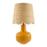 Modern European furniture - Scalloped Beige Jute Table Lamp - www.oroa.com