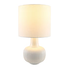 Modern European furniture - Reeded Ceramic Accent Table Lamp - www.oroa.com