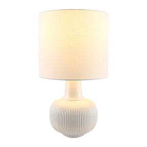 Modern European furniture - Reeded Ceramic Accent Table Lamp - www.oroa.com