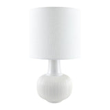 Modern European furniture - Reeded Ceramic Accent Table Lamp - www.oroa.com
