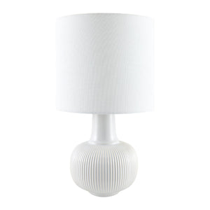   Modern European furniture - Reeded Ceramic Accent Table Lamp - www.oroa.com | Oroa.com