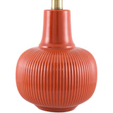 Modern European furniture - Reeded Ceramic Accent Table Lamp - www.oroa.com