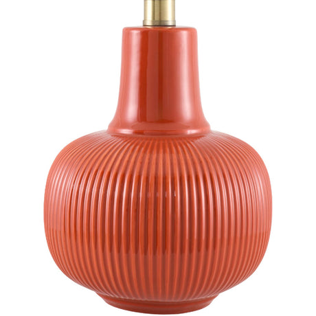 Modern European furniture - Reeded Ceramic Accent Table Lamp - www.oroa.com