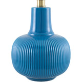 Modern European furniture - Reeded Ceramic Accent Table Lamp - www.oroa.com