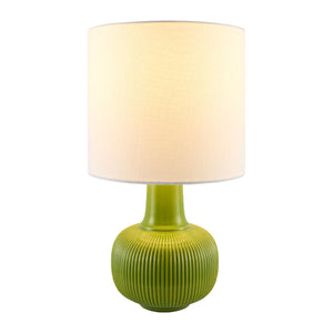   Modern European furniture - Reeded Ceramic Accent Table Lamp - www.oroa.com | Oroa.com