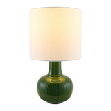 Modern European furniture - Reeded Ceramic Accent Table Lamp - www.oroa.com