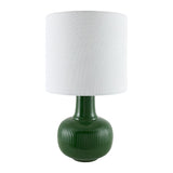 Modern European furniture - Reeded Ceramic Accent Table Lamp - www.oroa.com