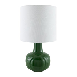   Modern European furniture - Reeded Ceramic Accent Table Lamp - www.oroa.com | Oroa.com