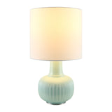 Modern European furniture - Reeded Ceramic Accent Table Lamp - www.oroa.com