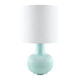 Modern European furniture - Reeded Ceramic Accent Table Lamp - www.oroa.com