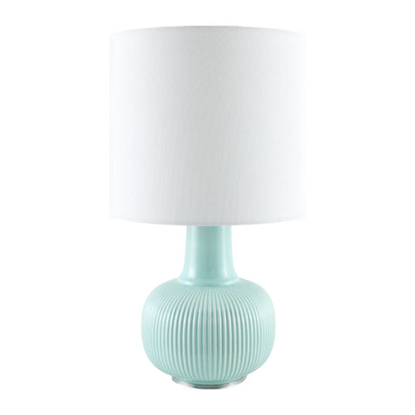 Modern European furniture - Reeded Ceramic Accent Table Lamp - www.oroa.com