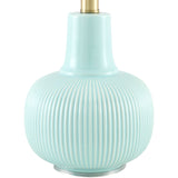 Modern European furniture - Reeded Ceramic Accent Table Lamp - www.oroa.com