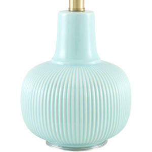   Modern European furniture - Reeded Ceramic Accent Table Lamp - www.oroa.com | Oroa.com